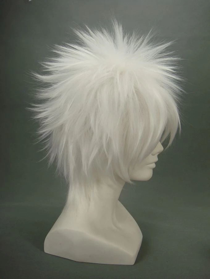White 32cm Bleach Kurosaki Ichigo Nylon Cosplay Wig 5 White 32cm Bleach Kurosaki Ichigo Nylon Cosplay Wig - Image 3