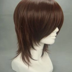 Brown 32cm Neon Genesis Evangelion Ikari Yui Cosplay Wig 8 Brown 32cm Neon Genesis Evangelion Ikari Yui Cosplay Wig -Cosplay Shopper Store image 2 15 4 1