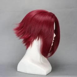 Dark Red 40cm Code Geass Kozuki Kallen Cosplay Wig -Cosplay Shopper Store image 2 186 3 1