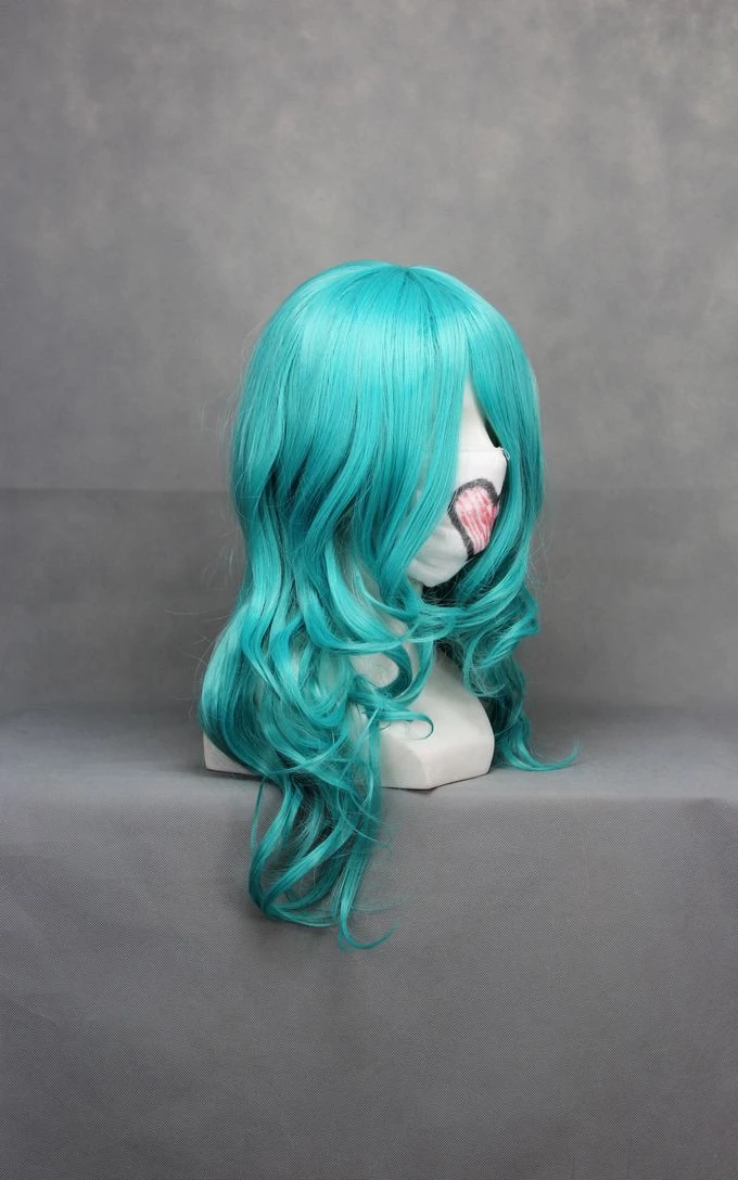 60cm Light Blue Sailor Moon Sailor Neptune Kaioh Michiru Cosplay Wig 5 60cm Light Blue Sailor Moon Sailor Neptune Kaioh Michiru Cosplay Wig - Image 3