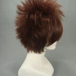 Brown 30cm Katekyo Hitman Reborn! Sawada Tsunayoshi Nylon Cosplay Wig -Cosplay Shopper Store image 2 214 4 1