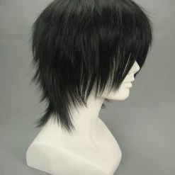 Black 32cm One Piece Monkey D. Luffy Nylon Cosplay Wig -Cosplay Shopper Store image 2 64 3 1