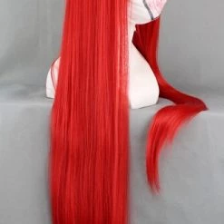 Red 80cm Fairy Tail Erza Scarlet Nylon Cosplay Wig -Cosplay Shopper Store image 2 65 3 1