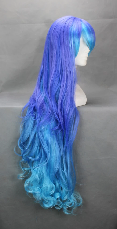 Purple And Blue 90cm Vocaloid Anti The Holic Luka Cosplay Wig 5 Purple And Blue 90cm Vocaloid Anti The Holic Luka Cosplay Wig - Image 3