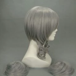 Silver 35cm Vocaloid High-temperature Resistance Fibre Cosplay Wig -Cosplay Shopper Store image 2 76 5 1