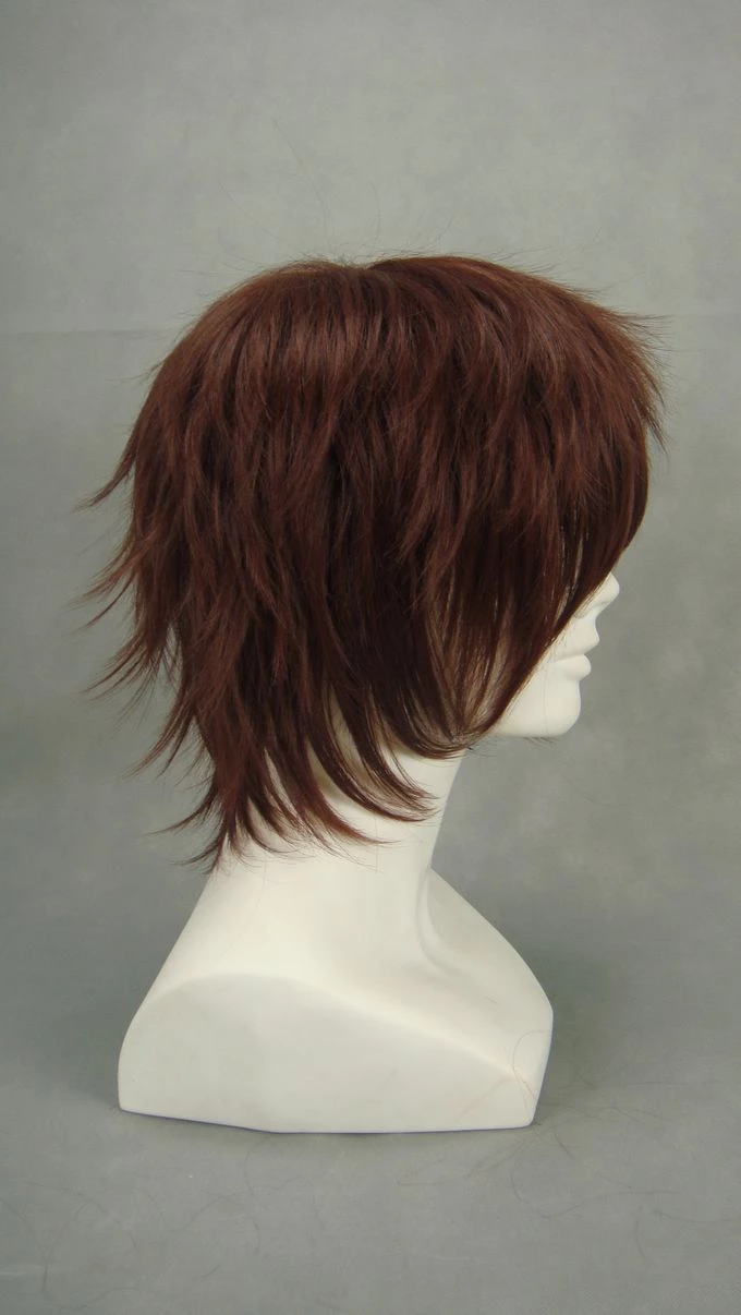Brown 32cm Haruhi Suzumiya Kyon Cosplay Wig 5 Brown 32cm Haruhi Suzumiya Kyon Cosplay Wig - Image 3