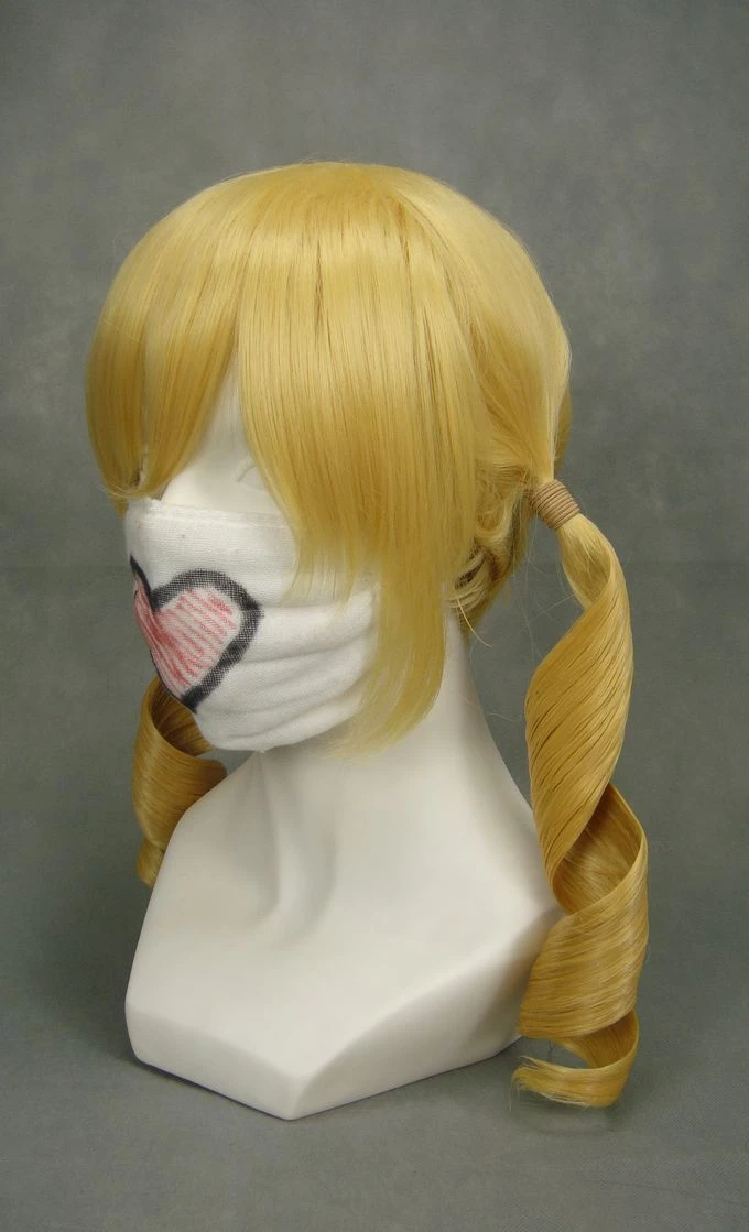 Golden 45cm Puella Magi Madoka Magica Tomoe Mami Cosplay Wig 6 Golden 45cm Puella Magi Madoka Magica Tomoe Mami Cosplay Wig - Image 4