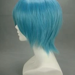 Light Blue 32cm Puella Magi Madoka Magica Miki Sayaka Cosplay Wig 10 Light Blue 32cm Puella Magi Madoka Magica Miki Sayaka Cosplay Wig -Cosplay Shopper Store image 3 110 3 1