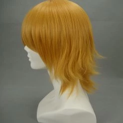 Golden 32cm Katekyo Hitman Reborn! Dino Cavallone Nylon Cosplay Wig -Cosplay Shopper Store image 3 163 3 1