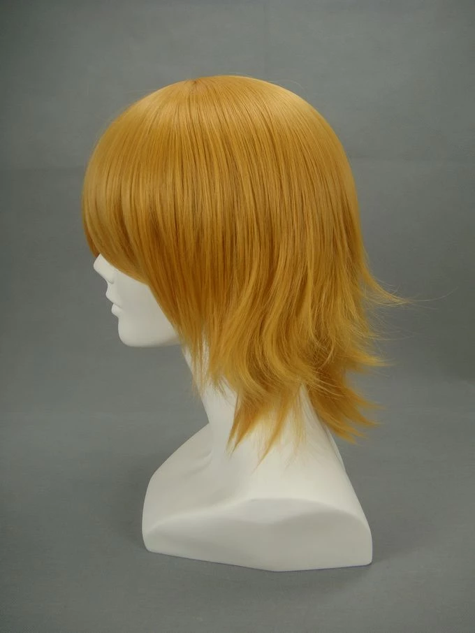 Golden 32cm Gundam Seed Cagalli Yula Athha Nylon Cosplay Wig 5 Golden 32cm Gundam Seed Cagalli Yula Athha Nylon Cosplay Wig - Image 3