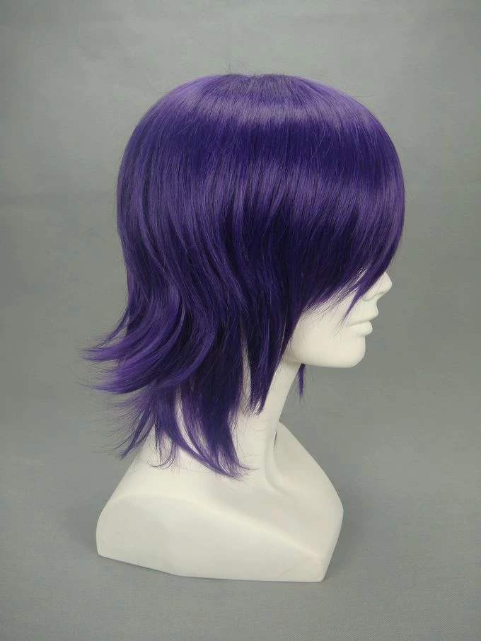 Purple 32cm Gintama Takasugi Shinsuke Nylon Cosplay Wig 5 Purple 32cm Gintama Takasugi Shinsuke Nylon Cosplay Wig - Image 3