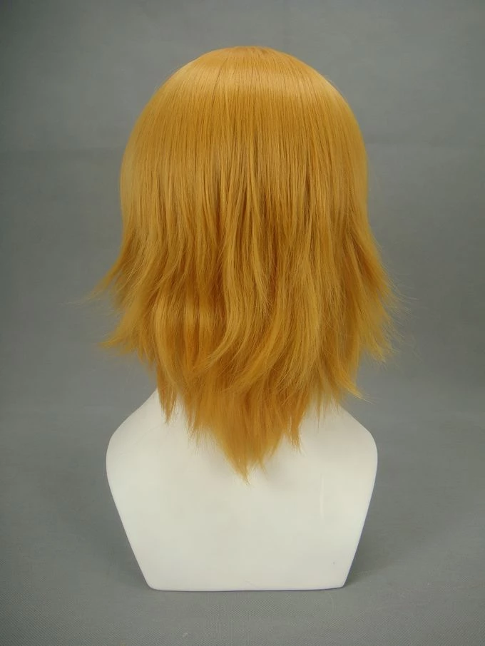 Golden 32cm Gundam Seed Cagalli Yula Athha Nylon Cosplay Wig 7 Golden 32cm Gundam Seed Cagalli Yula Athha Nylon Cosplay Wig - Image 5