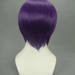 Purple 32cm Hakuouki Saito Hajime Cosplay Wig 11 Purple 32cm Hakuouki Saito Hajime Cosplay Wig -Cosplay Shopper Store image 4 176 3 1
