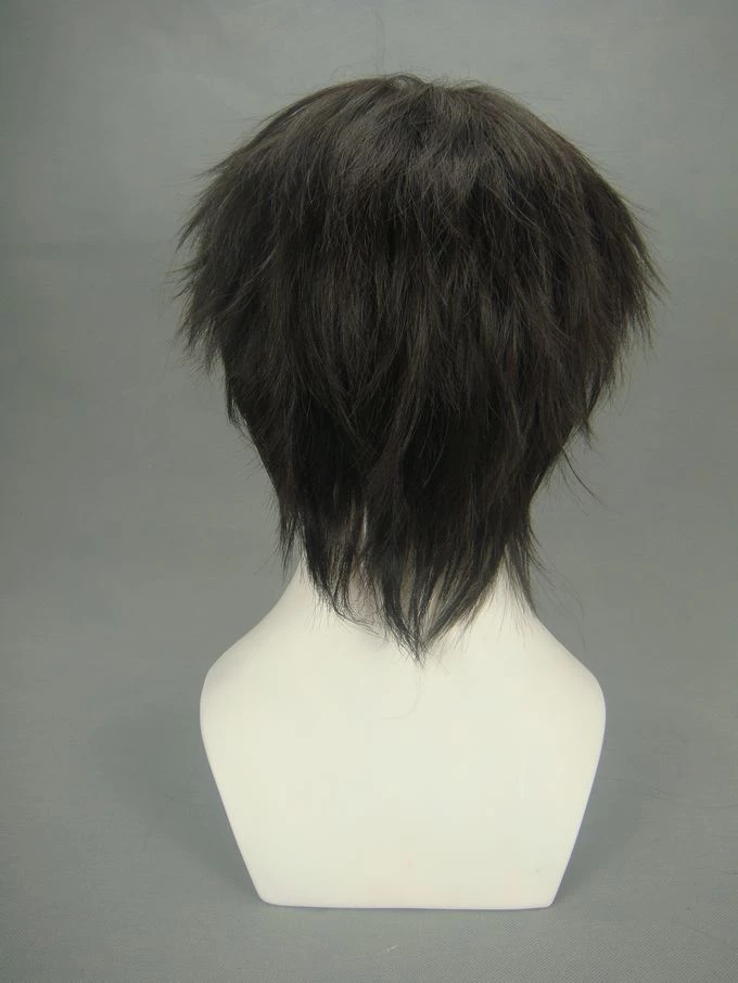 Black 32cm Katekyo Hitman Reborn! Lambo Cosplay Wig 7 Black 32cm Katekyo Hitman Reborn! Lambo Cosplay Wig - Image 5