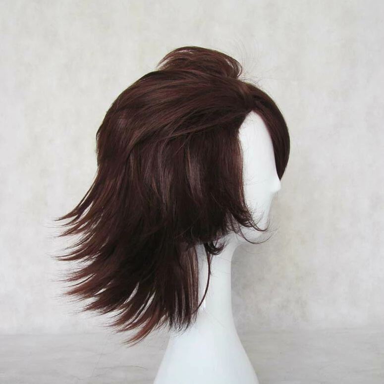 Brown 45cm Tiger & Bunny Kotetsu T. Kaburagi Cosplay Wig 5 Brown 45cm Tiger & Bunny Kotetsu T. Kaburagi Cosplay Wig - Image 3