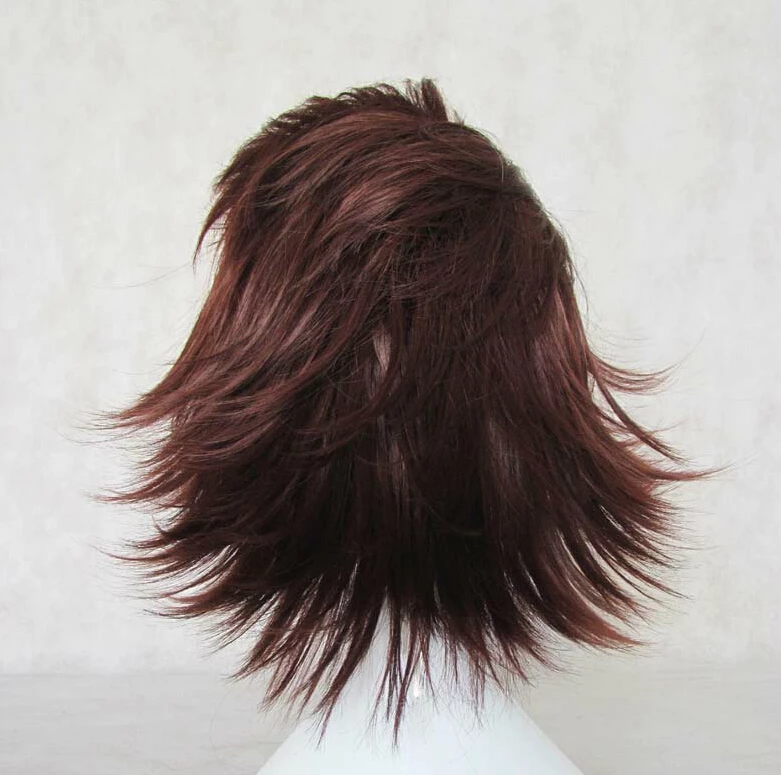 Brown 45cm Tiger & Bunny Kotetsu T. Kaburagi Cosplay Wig 6 Brown 45cm Tiger & Bunny Kotetsu T. Kaburagi Cosplay Wig - Image 4