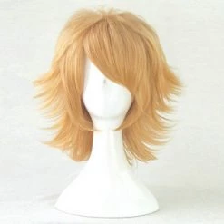 Blond 35cm Danganronpa: Trigger Happy Havoc Chihiro Fujisaki Cosplay Wig -Cosplay Shopper Store image COS 39 01 5