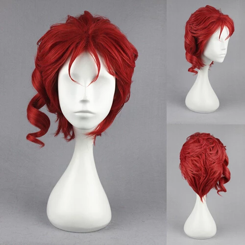30cm JoJo's Bizarre Adventure: Stardust Crusaders Noriaki Kakyoin Cosplay Wig 3 30cm JoJo's Bizarre Adventure: Stardust Crusaders Noriaki Kakyoin Cosplay Wig