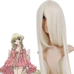 Beige 120cm Chobits Eruda Cosplay Wig