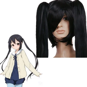 Black 120cm K-ON! Nakano Azusa Cosplay Wig 3 Black 120cm K-ON! Nakano Azusa Cosplay Wig