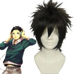 Black 30cm DuRaRaRa Ryugamine Mikado Cosplay Wig