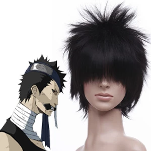 Black 30cm Naruto Momochi Zabuza Cosplay Wig 3 Black 30cm Naruto Momochi Zabuza Cosplay Wig