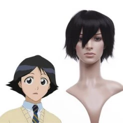 Black 32cm Bleach Kojima Mizuiro Cosplay Wig