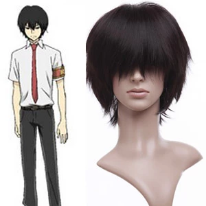 Black 32cm Katekyo Hitman Reborn! Hibari Kyoya Cosplay Wig 3 Black 32cm Katekyo Hitman Reborn! Hibari Kyoya Cosplay Wig