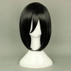 Black 35cm Attack On Titan Mikasa Ackerman Cosplay Wig