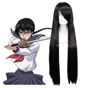Black 80cm Bleach Yadomaru Lisa Cosplay Wig 3 Black 80cm Bleach Yadomaru Lisa Cosplay Wig