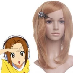 Blonde 40cm K-ON! Tainaka Ritsu Cosplay Wig