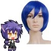 Blue 32cm Shugo Chara Yoru Cosplay Wig