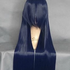 Anohana Blue 80cm Chiriko Tsuruko Tsurumi Cosplay Wig