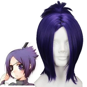 Blue Purple 32cm Katekyo Hitman Reborn Chrome Dokuro Cosplay Wig 3 Blue Purple 32cm Katekyo Hitman Reborn Chrome Dokuro Cosplay Wig