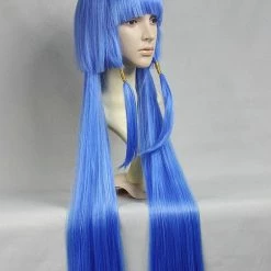 100cm Blue Smile PreCure! Reika Aoki Cure Beauty Nylon Cosplay Wig -Cosplay Shopper Store image blue smile precure reika aoki cure beauty nylon cosplay wig02 2 1