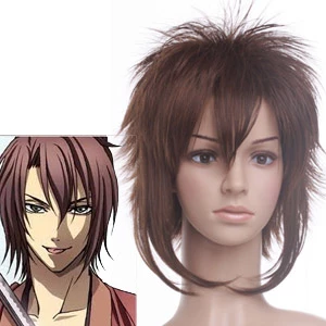 Brown 32cm Hakuouki Okita Souji Cosplay Wig 3 Brown 32cm Hakuouki Okita Souji Cosplay Wig