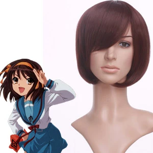 Brown 35cm Haruhi Suzumiya Haruhi Suzumiya Cosplay Wig 3 Brown 35cm Haruhi Suzumiya Haruhi Suzumiya Cosplay Wig