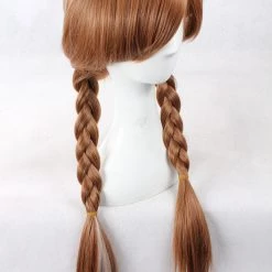 Brown 65cm Frozen Princess Anna Cosplay Wig -Cosplay Shopper Store image brown 65cm frozon princess anna cosplay wig 03