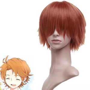 Brown Red 32cm Panty & Stocking With Garterbelt Brief Cosplay Wig