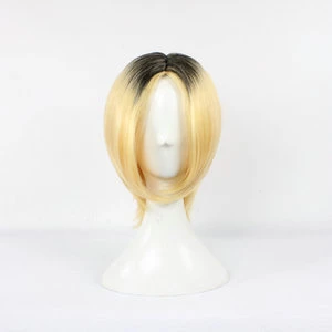 Golden And Black 40cm Haikyu!! Kenma Kozume Cosplay Wig 3 Golden And Black 40cm Haikyu!! Kenma Kozume Cosplay Wig