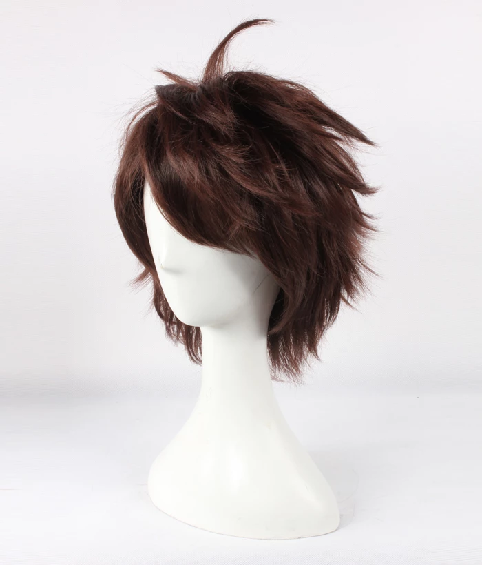 Brown 35cm Haikyu!! Yu Nishinoya Cosplay Wig 5 Brown 35cm Haikyu!! Yu Nishinoya Cosplay Wig - Image 3