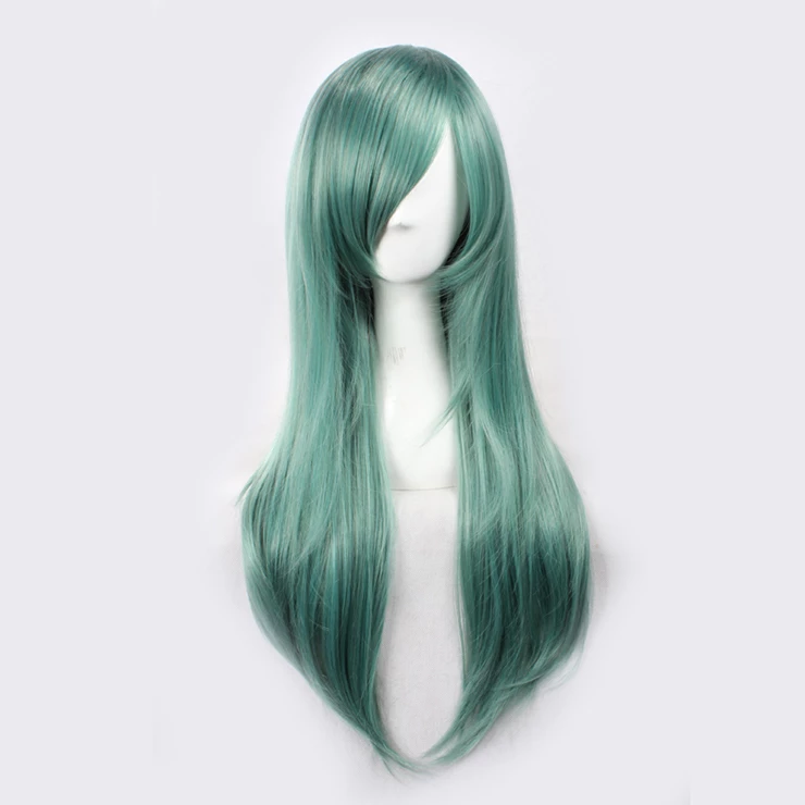 Green 65cm Kagerou Project Tsubomi Kido Cosplay Wig 4 Green 65cm Kagerou Project Tsubomi Kido Cosplay Wig - Image 2