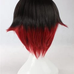 Black And Red 35cm RWBY Red Trailer Cosplay Wig 11 Black And Red 35cm RWBY Red Trailer Cosplay Wig -Cosplay Shopper Store image cw 100 001 05