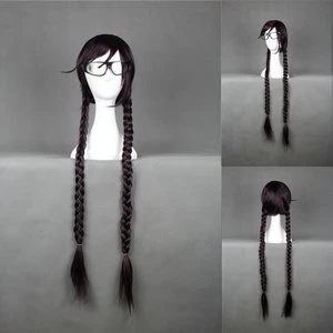 Dark Purple 90cm Danganronpa: Trigger Happy Havoc Touko Fukawa Cosplay Wig 3 Dark Purple 90cm Danganronpa: Trigger Happy Havoc Touko Fukawa Cosplay Wig