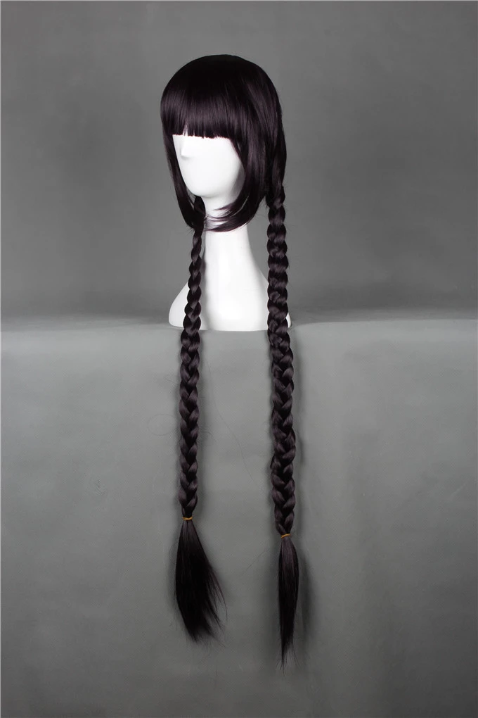 Dark Purple 90cm Danganronpa: Trigger Happy Havoc Touko Fukawa Cosplay Wig 5 Dark Purple 90cm Danganronpa: Trigger Happy Havoc Touko Fukawa Cosplay Wig - Image 3