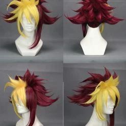 Yellow And Red 40cm Yu-Gi-Oh! Zexal Quattro Vetrix Family Thomas Arclight Cosplay Wig -Cosplay Shopper Store image cw 109 001 03