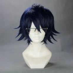 Dark Blue 35cm K Project Saruhiko Fushimi Cosplay Wig