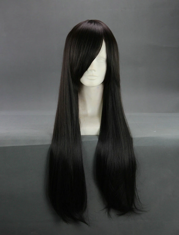 Black 90cm Final Fantasy Type-0 Queen Cosplay Wig - Image 2