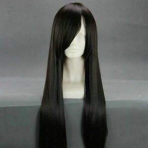 Black 90cm Final Fantasy Type-0 Queen Cosplay Wig
