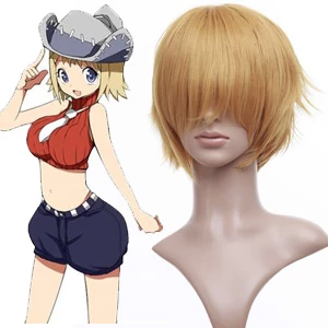 Gold 32cm Soul Eater Patty Thompson Cosplay Wig 3 Gold 32cm Soul Eater Patty Thompson Cosplay Wig